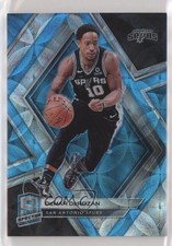 2018-19 Panini Spectra Neon Blue Prizm 20/75 DeMar DeRozan #51 0b3