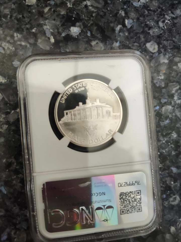 1982-S 90% Silver George Washington Proof Half Dollar NGC PF69 Ultra Cameo! - Image 2 of 2