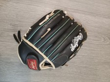 Rawlings WFP115MT 11.5  Fast Pitch Girls Softball Glove Mitt - Black RHT Y2