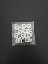 New Lot of 10 PATIKIL White Plastic Single Hole Toggle Stopper Slide Cord Lock
