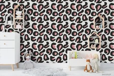 3D Modern Animal Print Pattern Self-adhesive Removeable Wallpaper Wall Mural
