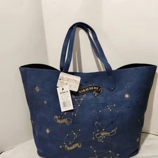 Harry Potter Marauders Tote Bag Large Blue 19x12x6
