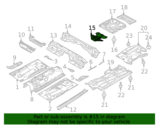 Genuine Mazda Floor Pan Heat Shield GHP9-56-393A | eBay