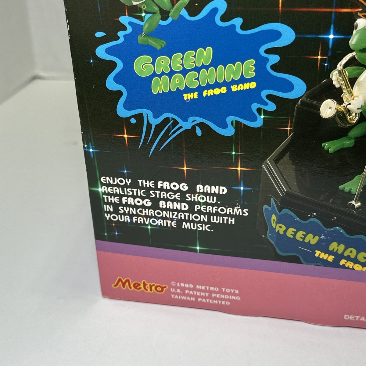 GREEN MACHINE THE FROG BAND おもちゃ レトロ 格安 1989 Metro Toys Green Machine The Frog Band in Original Box Turns