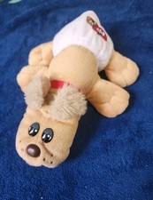 Pound Puppies Newborns Light Brown Dog Plush 2021 Hasbro Basic Fun with diaper