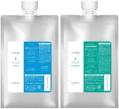 LebeL Viege Shampoo & Treatment S Soft Refill 1000ml Set für Kopfhaut Haare J...