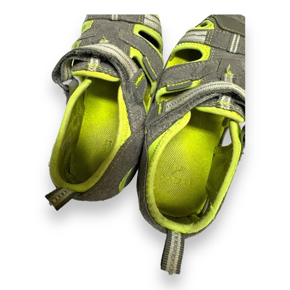 Zapatos Pediped Unisex Niños Talla 11 11.5 28 Flex Sahara Gris Lima Agua Seguro Niños Foto 3 de 4
