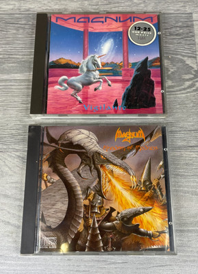MAGNUM 2 CD Lot, Kingdom Of Madness 1988 West Germany Release, & 1986 Vigilante