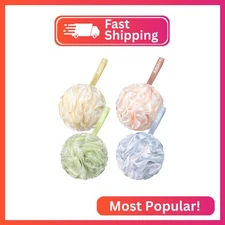 AmazerBath Loofah Sponge 60g/Piece, Exfoliating Bath Sponge Body Scrubber - Loof