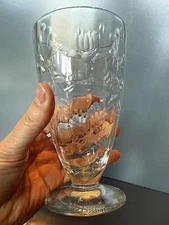 VERY RARE Rock Sharpe 2011-20 Crystal Iced Tea Glasses — 1930s Crocus & Dots EUC