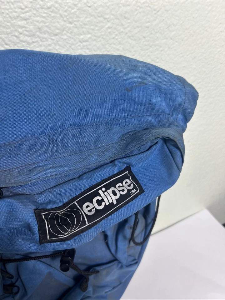 Alforja Eclipse Vintage EE. UU. Azul Bicicleta Bar Embalaje Tour Años 70 80 Eroica Foto 4 de 4