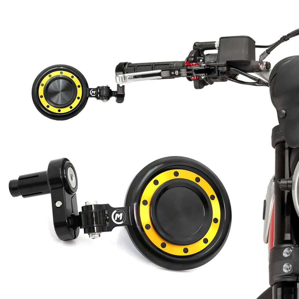 Espejos retrovisores de extremo de barra de motocicleta Gold Reactor para Suzuki SV650 X 2018-2019 Foto 2 de 4