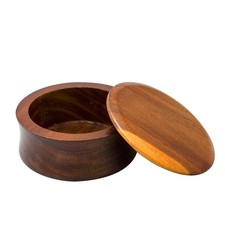 Wooden Shaving Bowl With Lid Soap Bowl For Men Fits Wet Shaving Lather