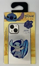 Disney -Stitch With Surfboard - Pop Grip Phone Grip/Stand By Spinpop - NEW