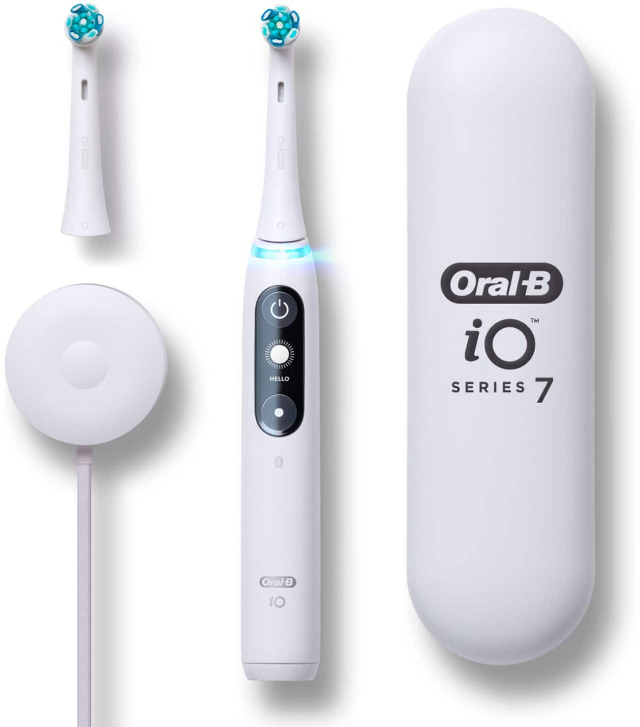 Oral-B - iO Series 7 Connected Rechargeable Electric Toothbrush - White Alaba