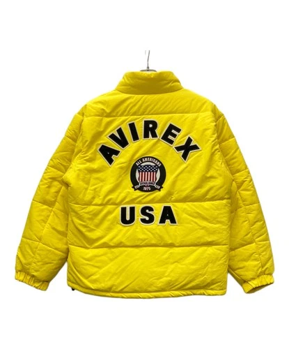 Avirex Puffer Jacket Men's Size 2XL Yellow New image 2
