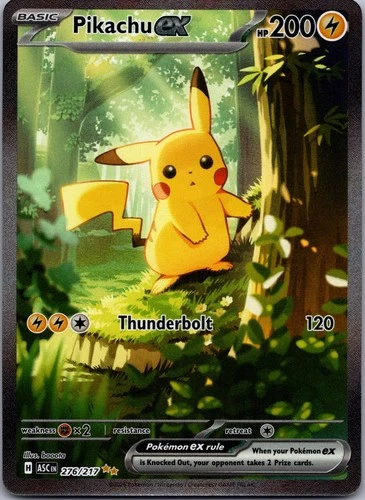 Pokemon TCG Pikachu ex 276/217 SIR Ascended Heroes