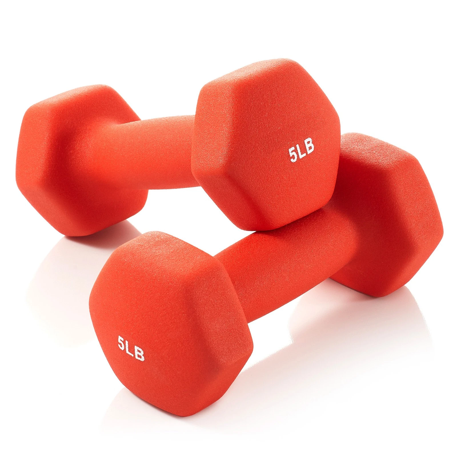 Neoprene Hex Dumbbell Weights, 5 lb Pair - 10 lb Total
Opens in a new window or tab