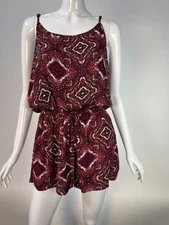 Vintage-Inspired Ambiance Paisley Print Romper S