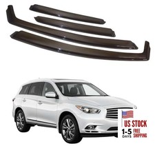 in-Channel Car Window Rain Guard Compatible with QX60/JX35 2012-2014 4pcs