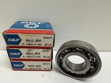 LOT OF 3 NEW IN BOX SKF DEEP GROOVE ROLLER BEARINGS 6203-JEM
