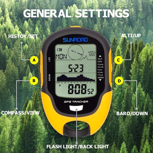 Altimeter GPS Digital Waterproof Outdoor Altitude Pre-Warning Remind Compass ... - Picture 7 of 9