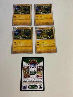 Hippowdon 106/182 Pokemon Destined Rivals NM Unplayed + Code CARD