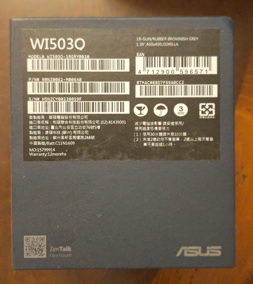 RELOJ INTELIGENTE ASUS ZENWATCH 3 WI503Q  Foto 2 de 4