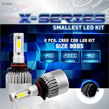 200w 20000lm Cree Led 6000k White Headlight High Beam Kit Only - 9005 Hb3 A