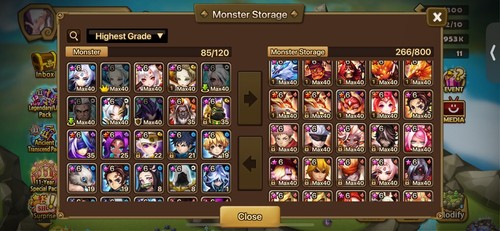 Summoners War Global Account P2/c1 Ragdoll Triple Ld5 Op Runes - Picture 10 of 21