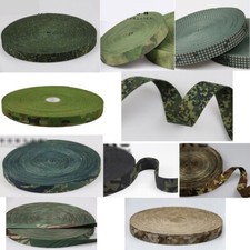 2.5CM 10M Webbing Belting Fabric Bag Tape Sew Strapping Tactical Accessories