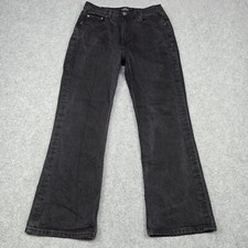 Other-Stories Womens Boyfriend 7/8 Jeans Size 30 Black Wide Leg High Waist