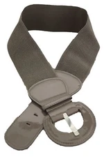 New Women Classy Dark Belt Hip Waist Beige Taupe Stretch Buckle One Size S M 