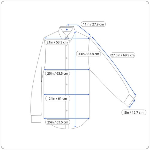 Camicia da uomo marrone Akoo 2XL taglia M manica lunga con bottoni in cotone - Foto 10 di 10