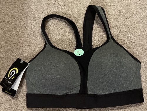 Women's Sz XS Racer Back Med Support Seamless Sports Bra C9 Champion Gray NWT - Picture 2 of 5