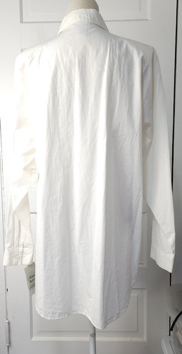 New Vintage Natur Women's Large Long Shirt Shoulder Pads Embellished Beaded NOS - Picture 3 of 20