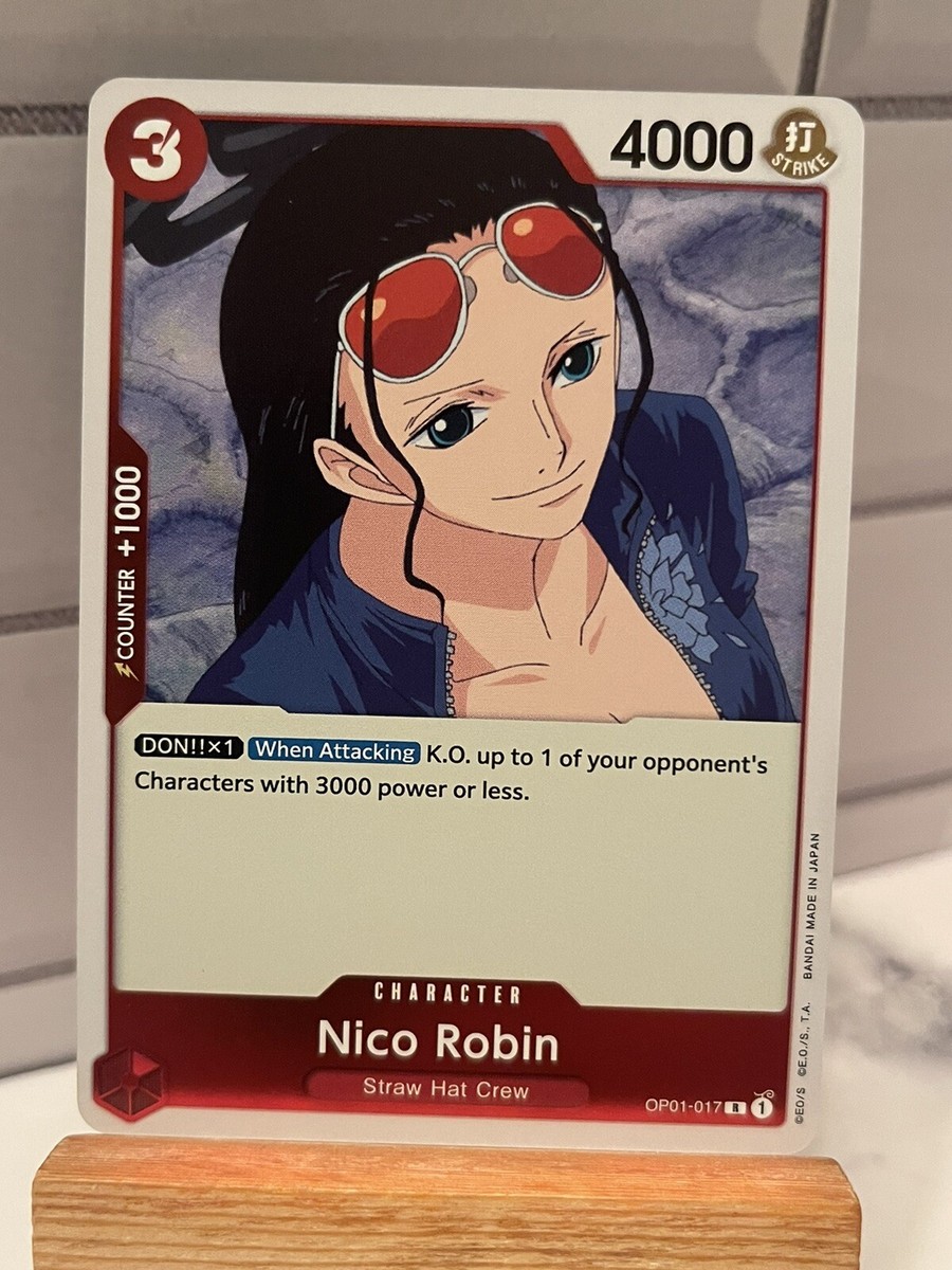 One Piece Card Game Nico Robin OP01-017 Romance Dawn ENGLISH FOIL