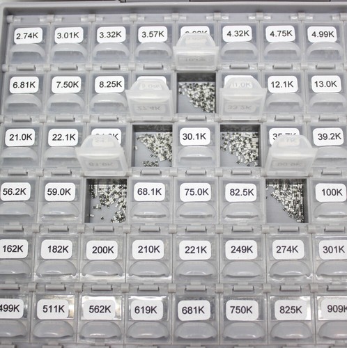New SMD SMT 0603 size 144 values 100pcs 1% resistor kit 0 10MΩ RoHS in BOX-ALL - Picture 3 of 6