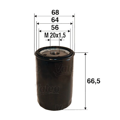 VALEO 586022 Ölfilter für DACIA,FORD,HONDA,HYUNDAI,INFINITI,KIA,MAZDA,MITSUBISHI - Bild 1 von 1