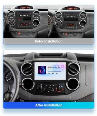9'' Android 14 Autoradio GPS Navi 4G WIFI Für Citroen Berlingo B9 Peugeot 6+64GB