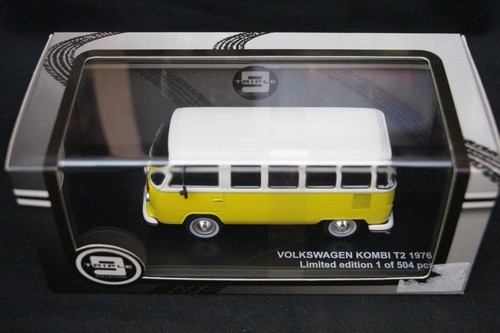 1:43 TRIPLE 9 T9-43021 VW T2 Kombi 1976 Yellow, OVP, Lt. Ed. 504 pcs - Bild 2 von 3