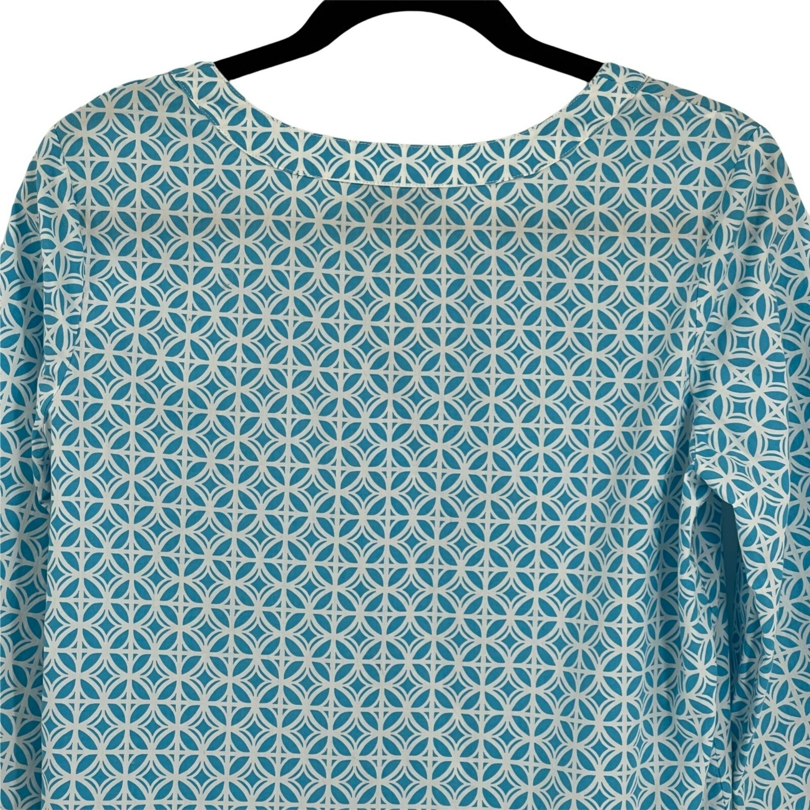 Pendleton 100% Cotton Split Neck 3/4 Length Sleev… - image 6