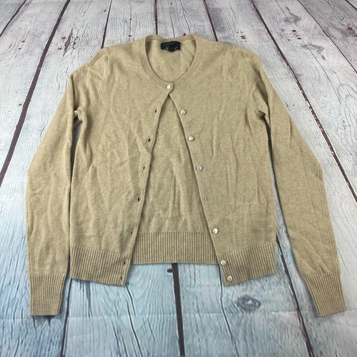 J. CREW Italian Cashmere Brown Cardigan 