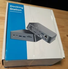 USB C Docking Station, Rocketek 18 in 1 Triple Display USB C Dock with 4K HDMIX2