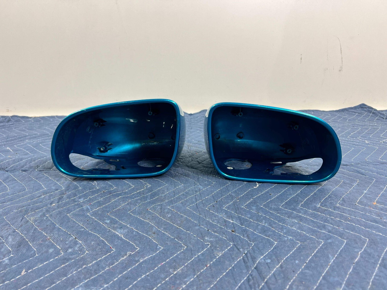 OEM McLaren Mirror Housing Caps Covers Pair Blue 720S 720 14A3463CP  14A3464CP