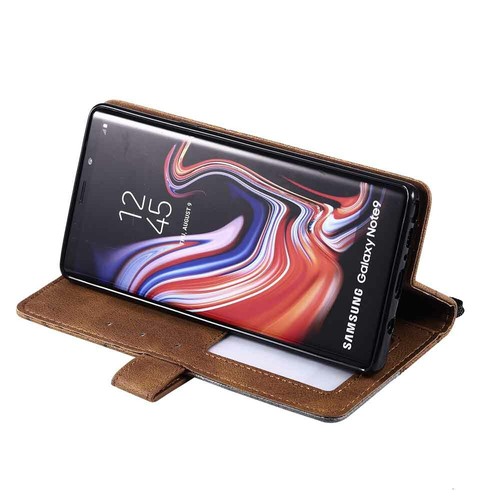 For Samsung S20 S7 S8 S9 S10 Plus Note 9 Magnetic Wallet Case Flip Leather Cover - Picture 24 of 33