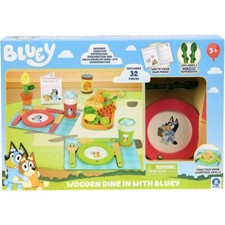 Wooden DIne in with Bluey Play Set