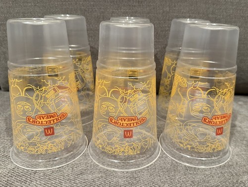McDonald's Collectors Edition Cup 2024 Soda Plastic LRG Cup - Set Of 6 With Lids - Picture 3 of 7