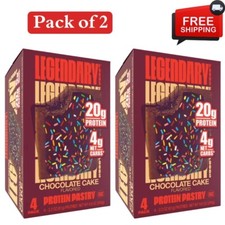 Legendary Foods Protein Pastry Chocolate Cake 4x2 Pack Protein Snack GlutenFree