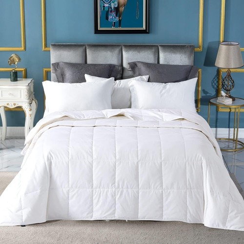 Luxury King Size Down Blanket - 90"x106" Soft, Lightweight & Water Resistant